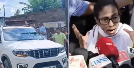হালিশহরে মমতা ব্যানার্জীর গাড়িবহরে হামলা