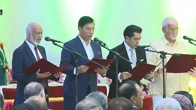 শপথ নিলেন চার পূর্ণমন্ত্রী ও দুজন প্রতিমন্ত্রী