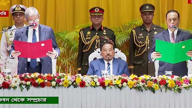 রাষ্ট্রপতি হিসেবে শপথ নিলেন মির্জা ফখরুল ইসলাম আলমগীর