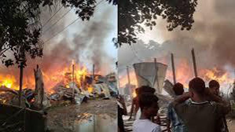 গাজীপুরে ঝুটের গুদামে ভয়াবহ আগুন, নিয়ন্ত্রণে ফায়ার সার্ভিসের ৫ ইউনিট
