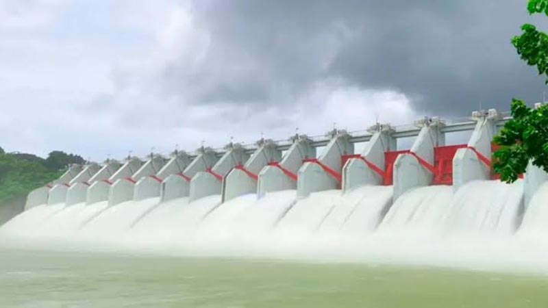 কাপ্তাই হ্রদে দ্রুত বাড়ছে পানির চাপ:  বাঁধের ১৬ জলকপাট ৩ ফুট করে উন্মুক্ত