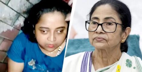 নিজ বাড়ির সামনে ছুরি হাতে মমতার উপর হামলা চালানোর চেষ্টা নারীর