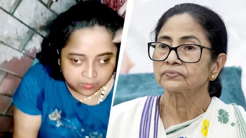 নিজ বাড়ির সামনে ছুরি হাতে মমতার উপর হামলা চালানোর চেষ্টা নারীর